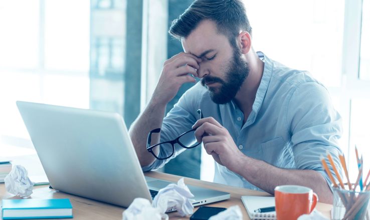 Frustrated job seeker
