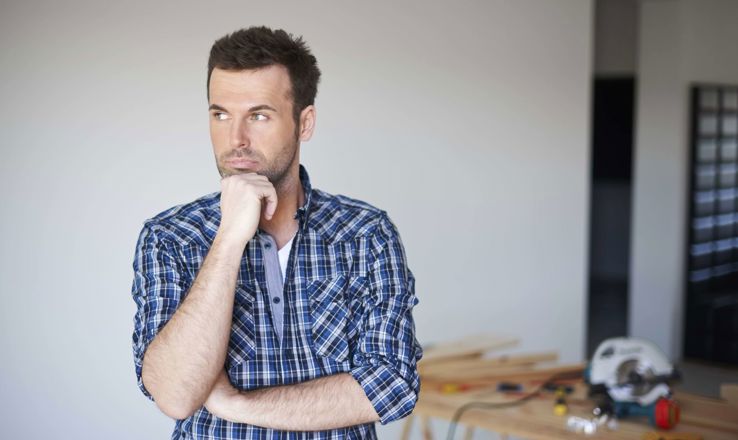 Disappointed Man at Work