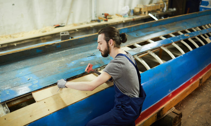 Career as a ship carpenter
