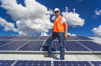 Solar Panel worker