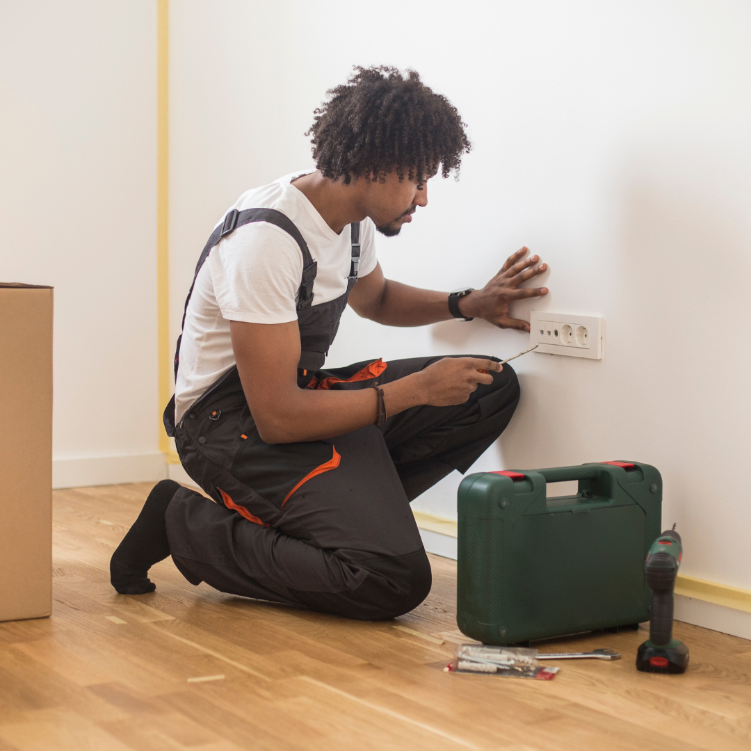 man working outlet
