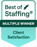 Best of Staffing Multiple Winner Client Satisfaction